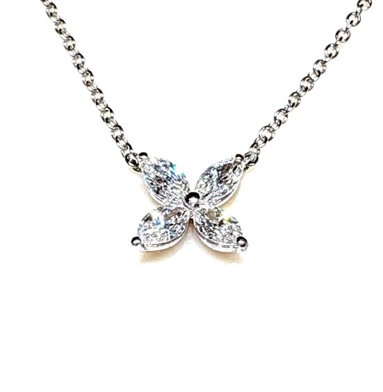 Halskette Sommer Gioielli Dame Marquise in Weißgold Diamante 0.61 Ct JBG389 C - JBG389 C